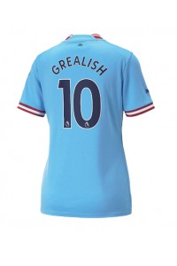 Manchester City Jack Grealish #10 Voetbaltruitje Thuis tenue Dames 2022-23 Korte Mouw
